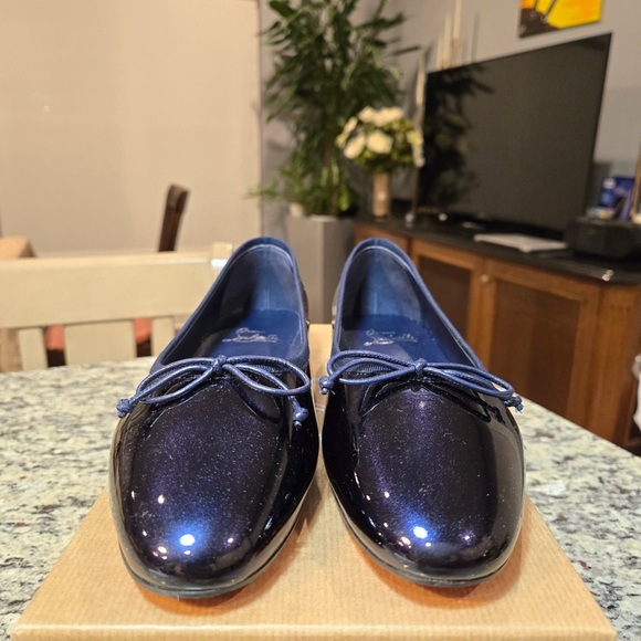 NEW Christian Louboutin Sweetie Jane Navy Flats Size 39 - Picture 4 of 10
